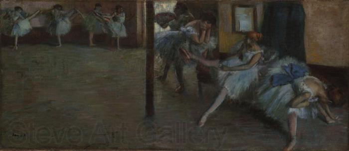 Edgar Degas Ballet Rehearsal Norge oil painting art